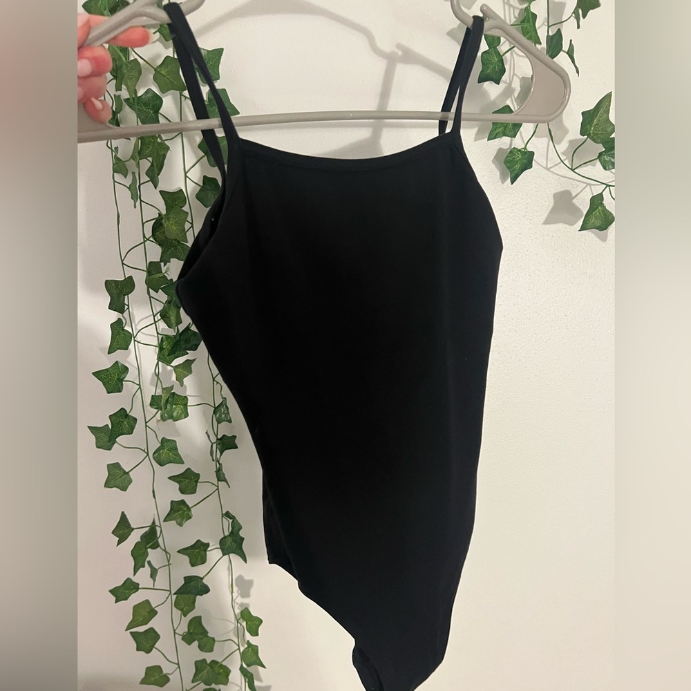 Basic Black Camisole Leotard